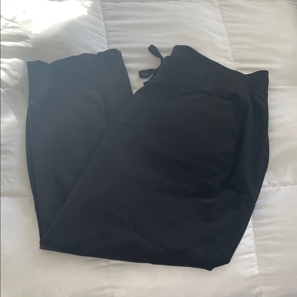 Mandala Black Scrub Pants 2X